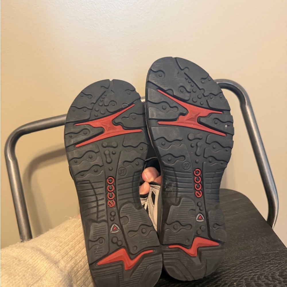 ECCO Offroad Nubuck Sandals Beige EU 37 - Picture 10 of 12